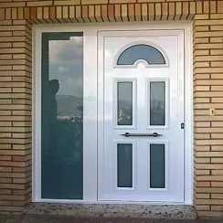 Puerta Entrada Blanco Vidrio Mate Puerta Entrada Blanco Vidrio Mate